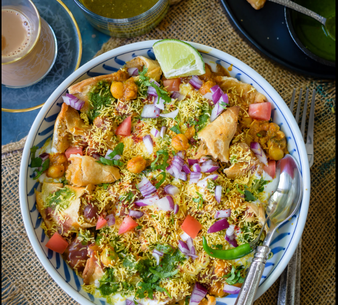 Samosa Chaat.