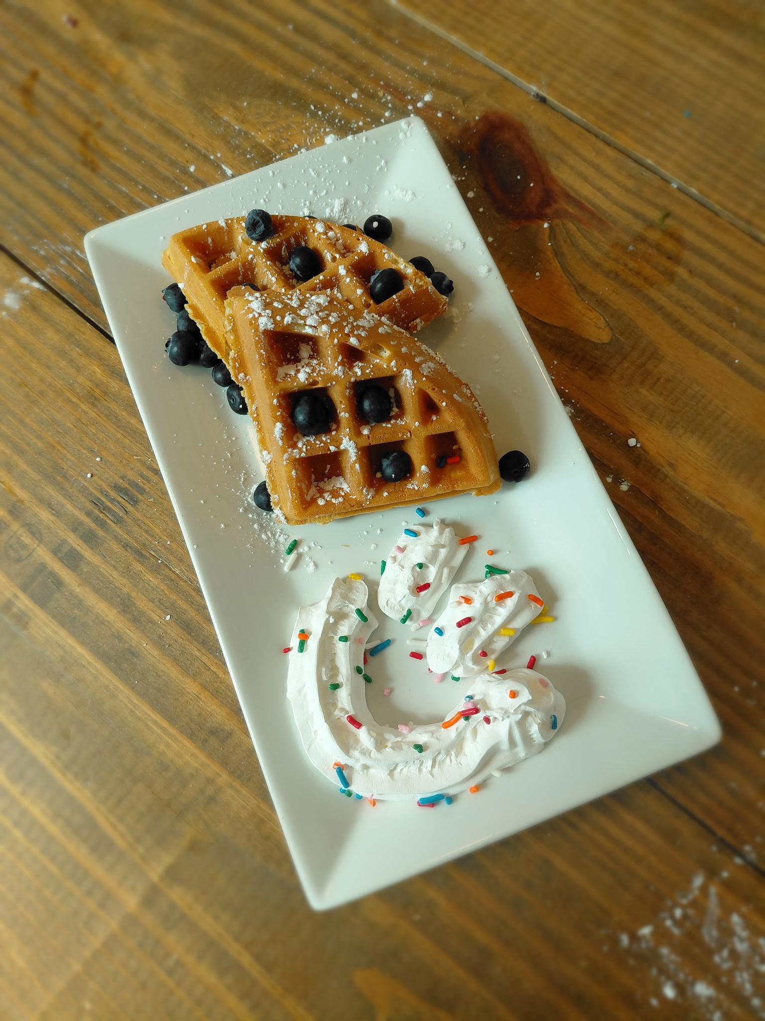 Kids Blueberry Waffle.