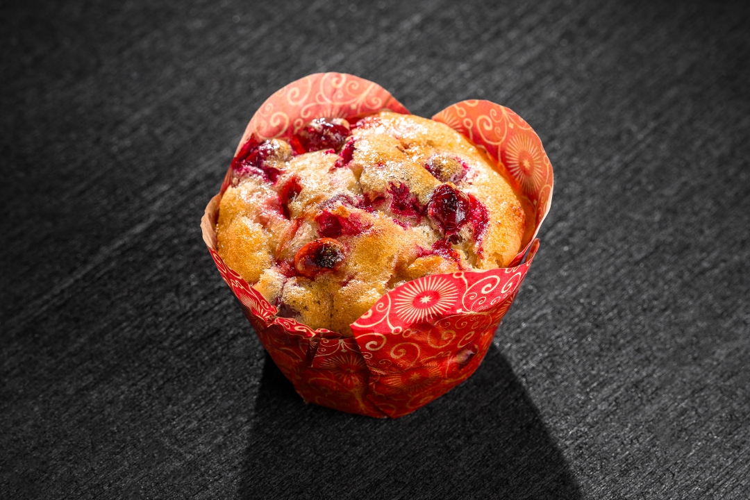 CRANBERRY ORANGE MUFFIN.