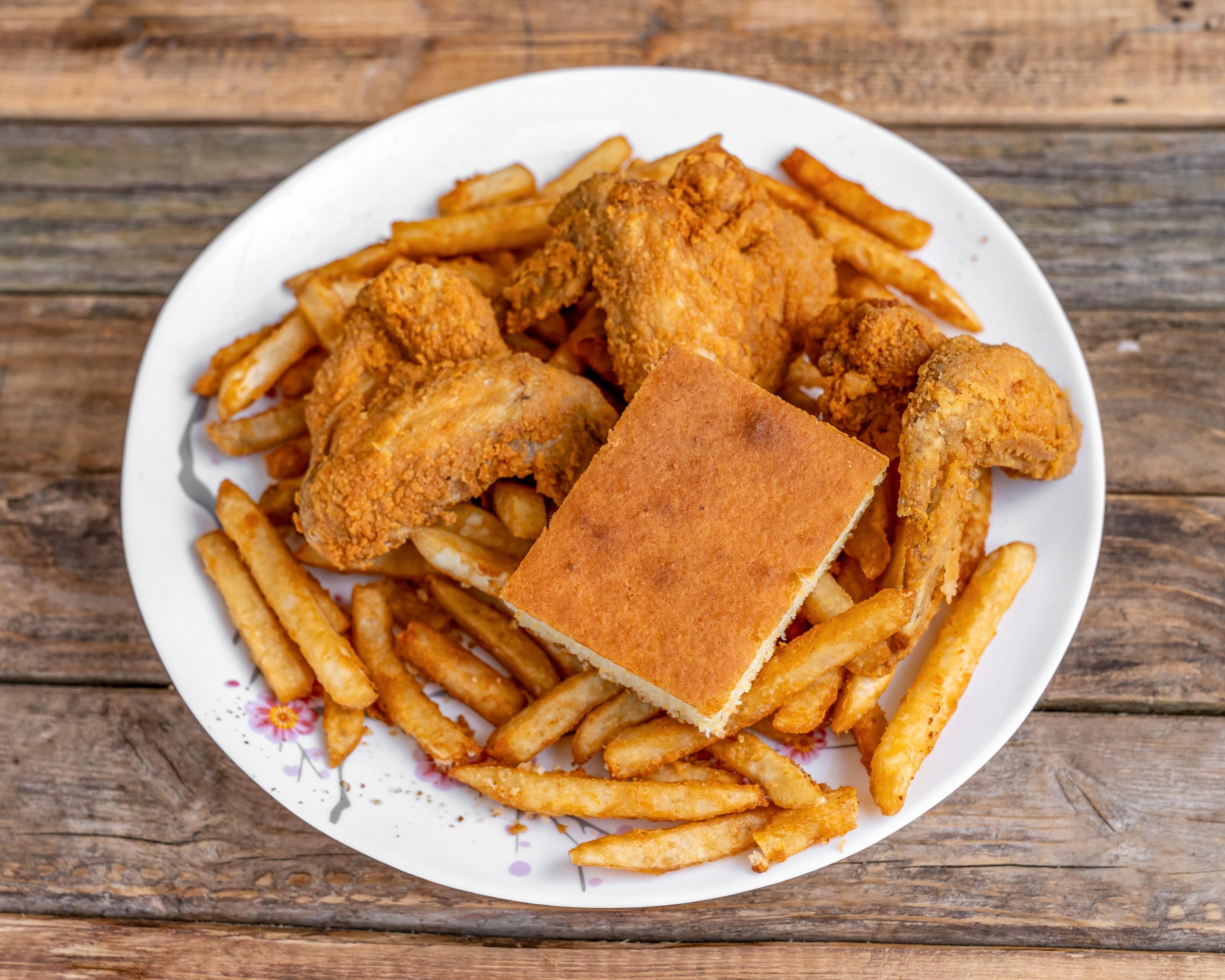 #3 3pc Wing Meal.