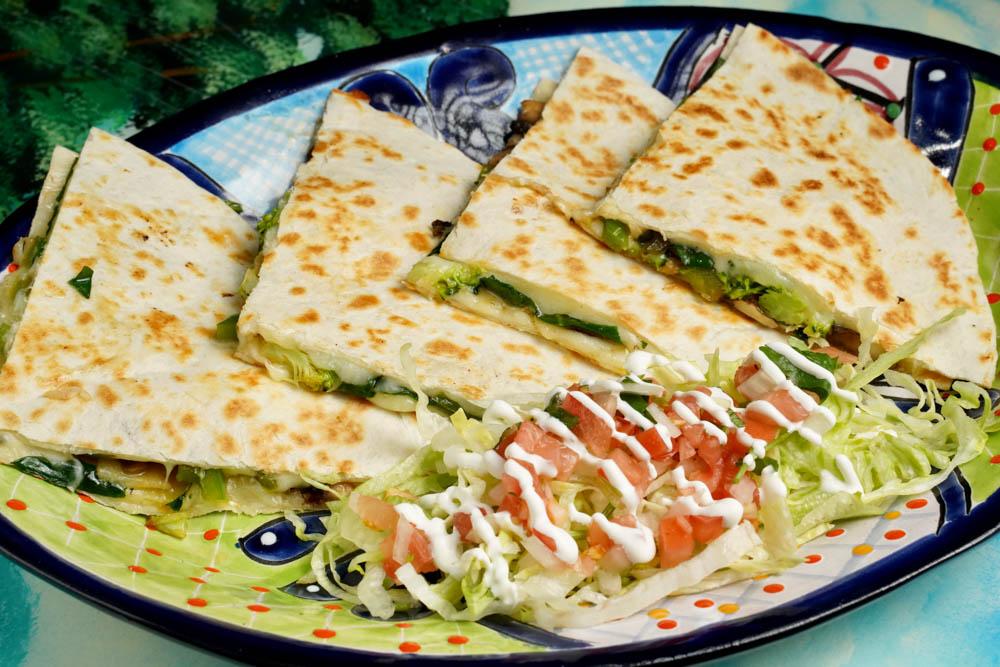 Vegetarian Quesadillas.