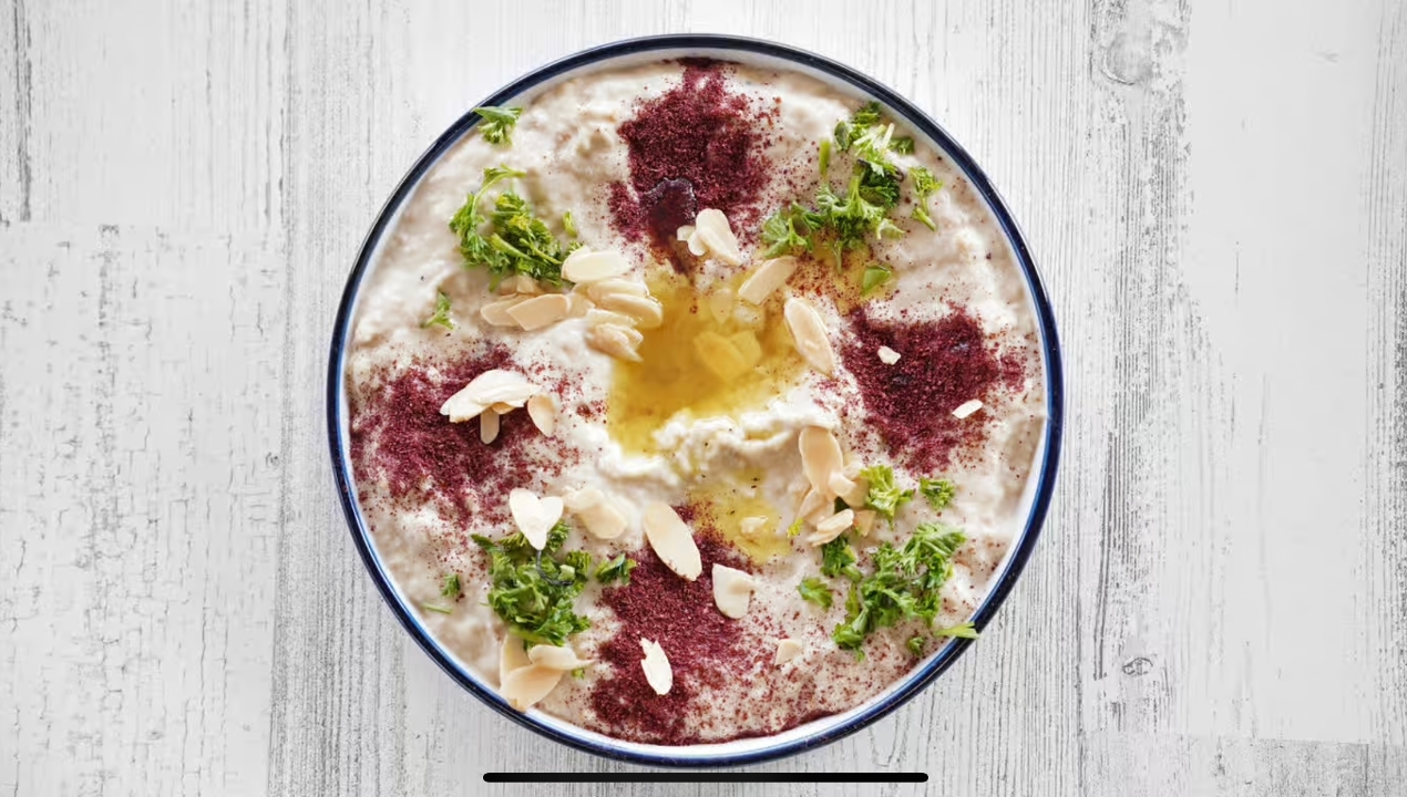 Baba Ghanoush and Bread.