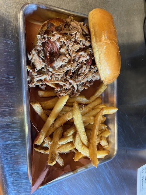 Kids Pork Sandwich w/ Fries.