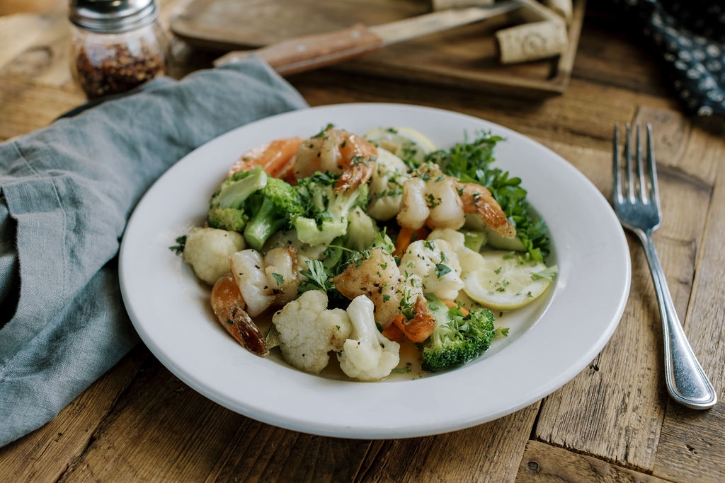 Shrimp & Vegetables.