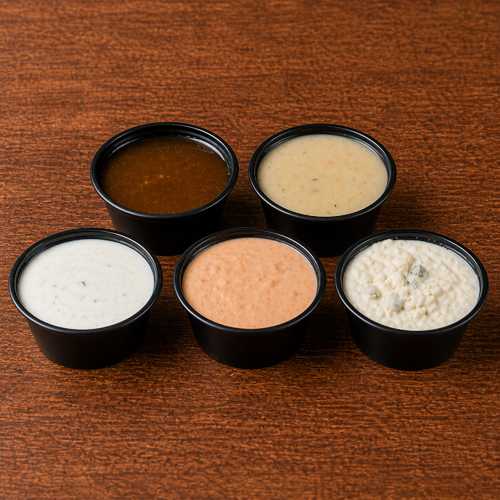 Extra Salad Dressing Cups.