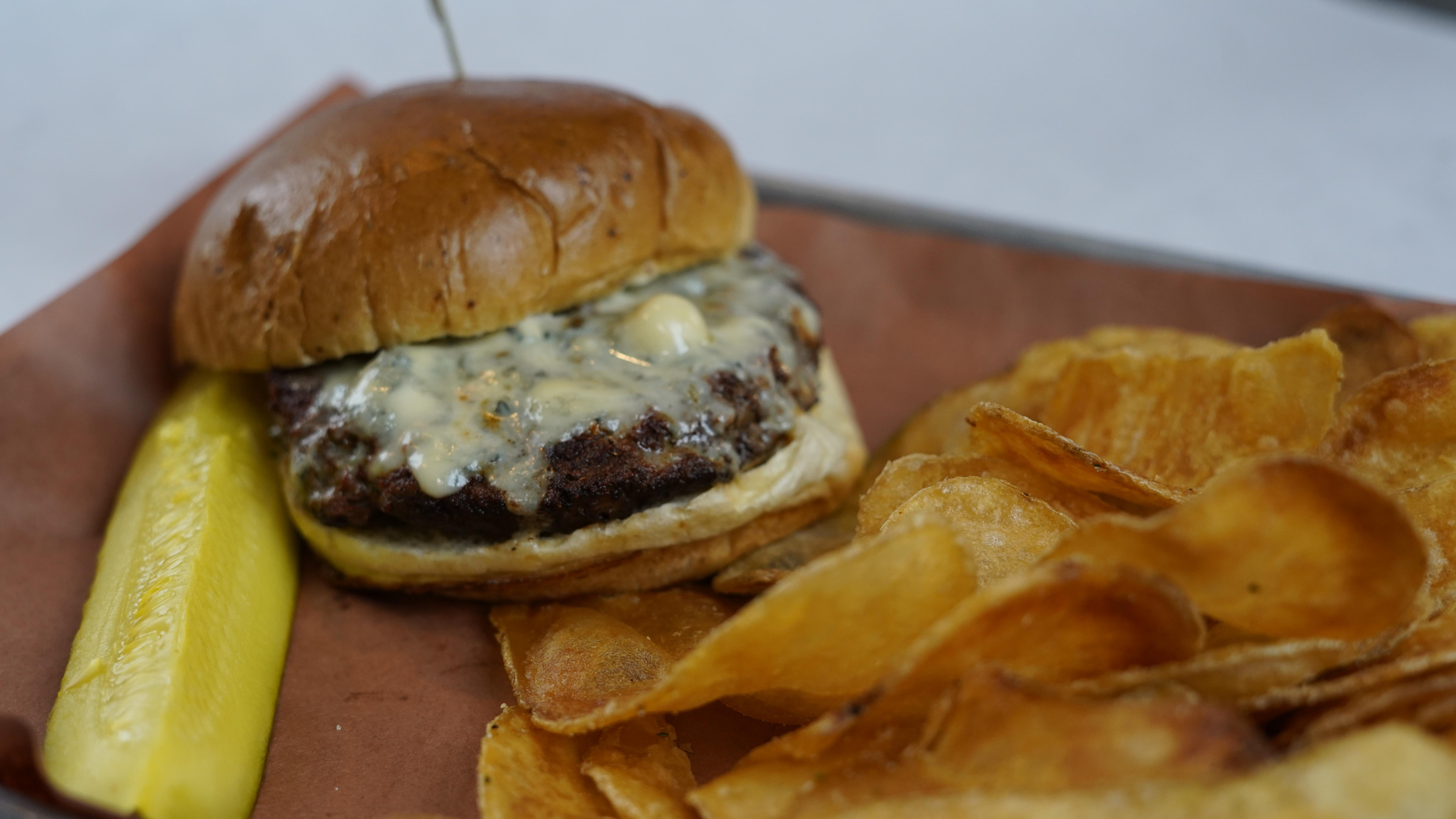 Black and Bleu Burger.