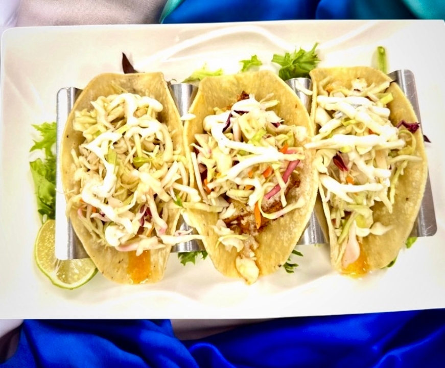 Chilean seabass tacos.