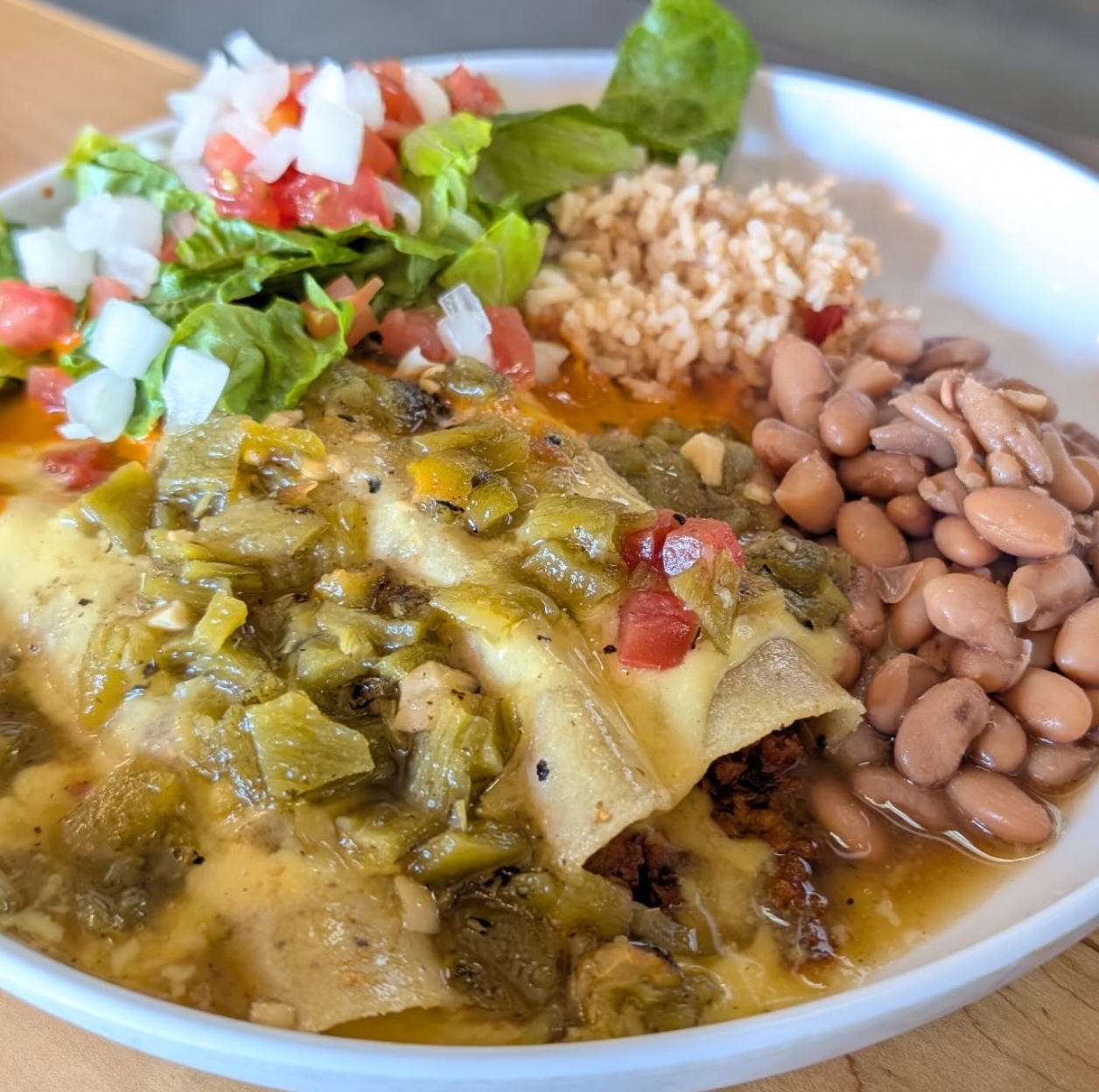 Enchilada Plate.