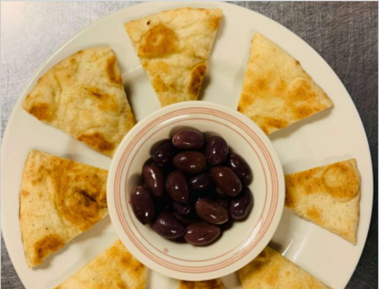 Olives with Pita.