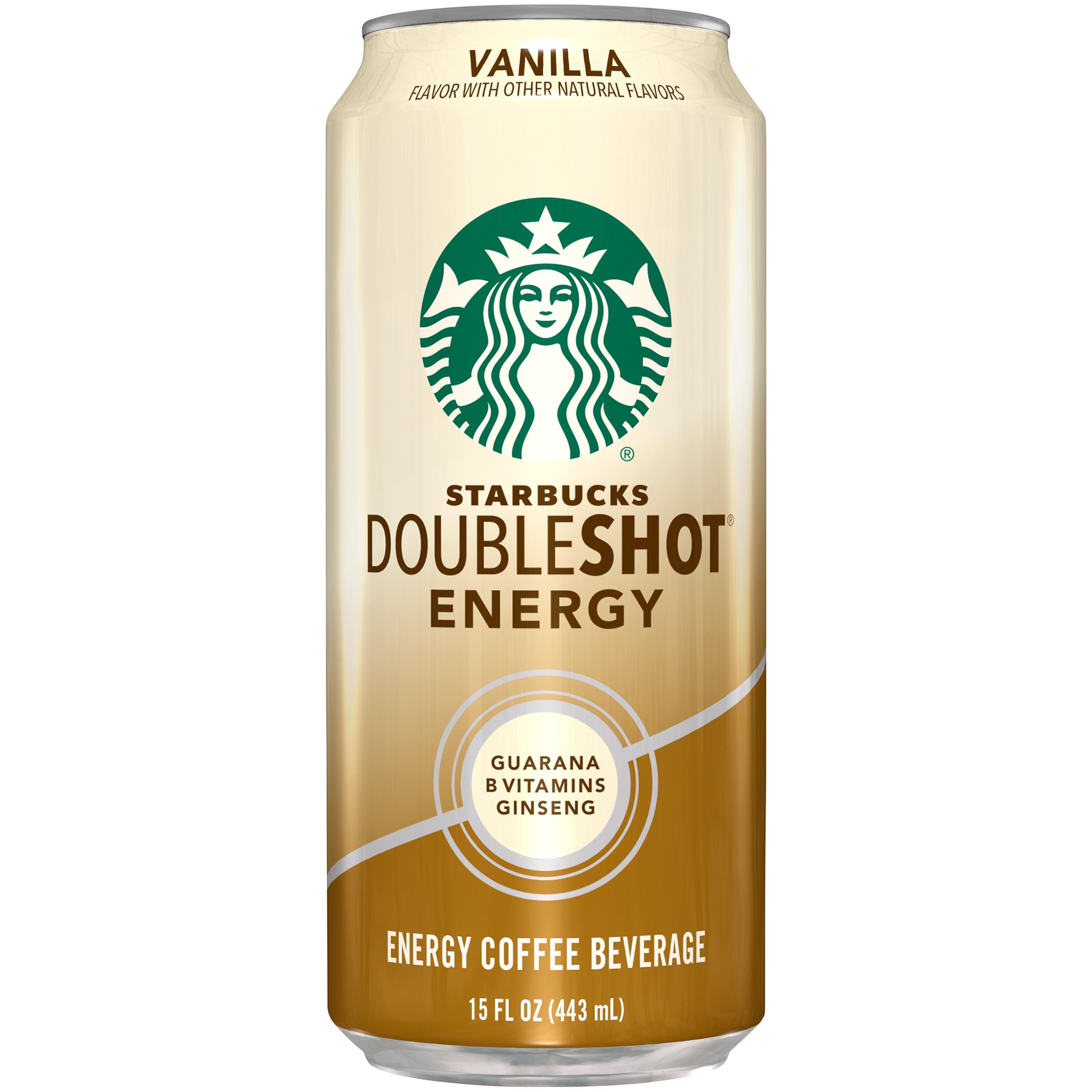 Starbucks DoubleShot Energy Vanilla Coffee Energy Drink  15 Oz Can.