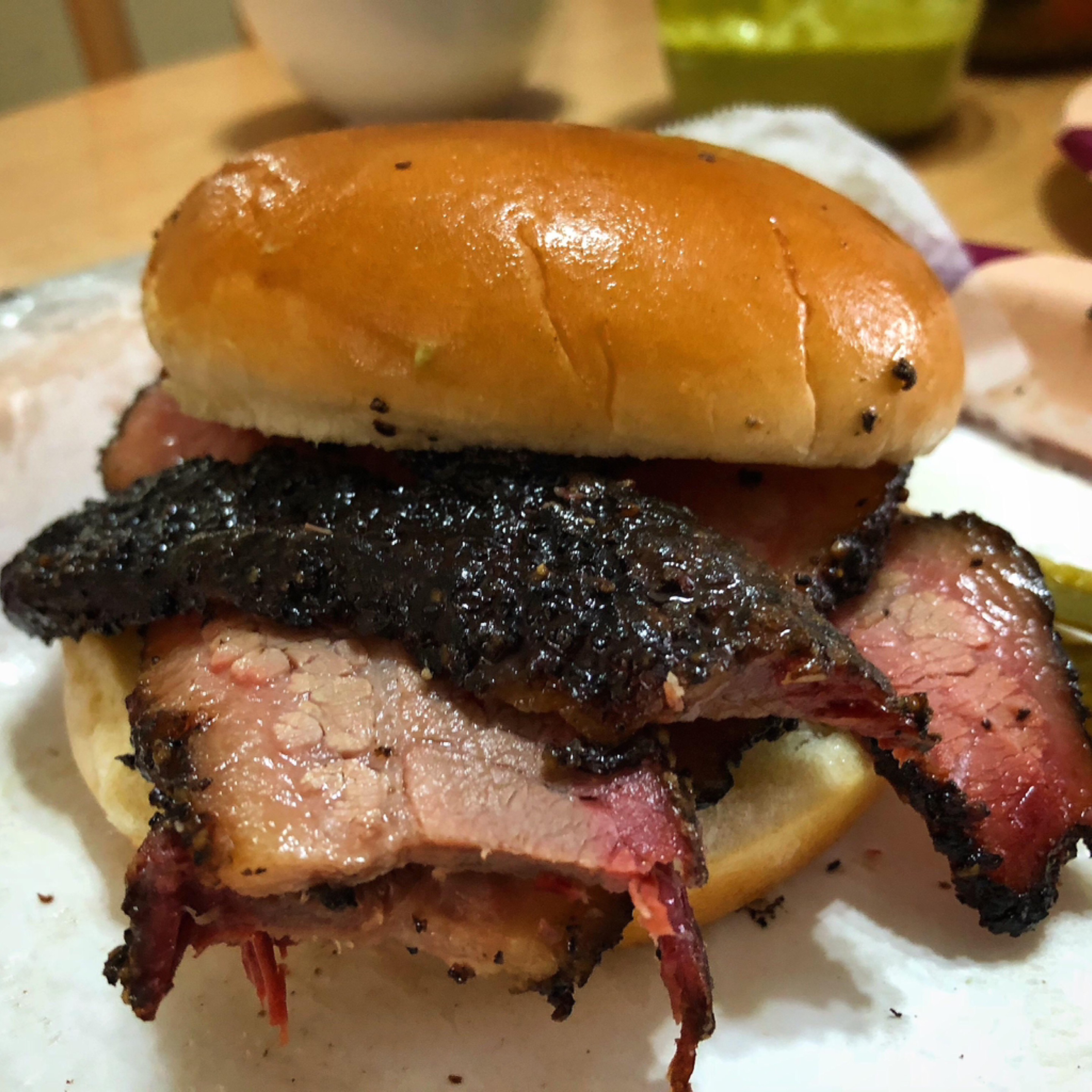 Brisket Sandwich.