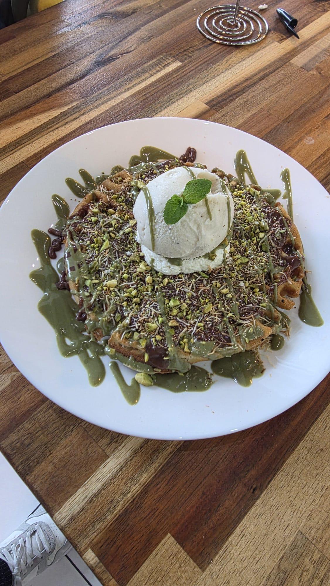 Dubai Chocolate Waffle.