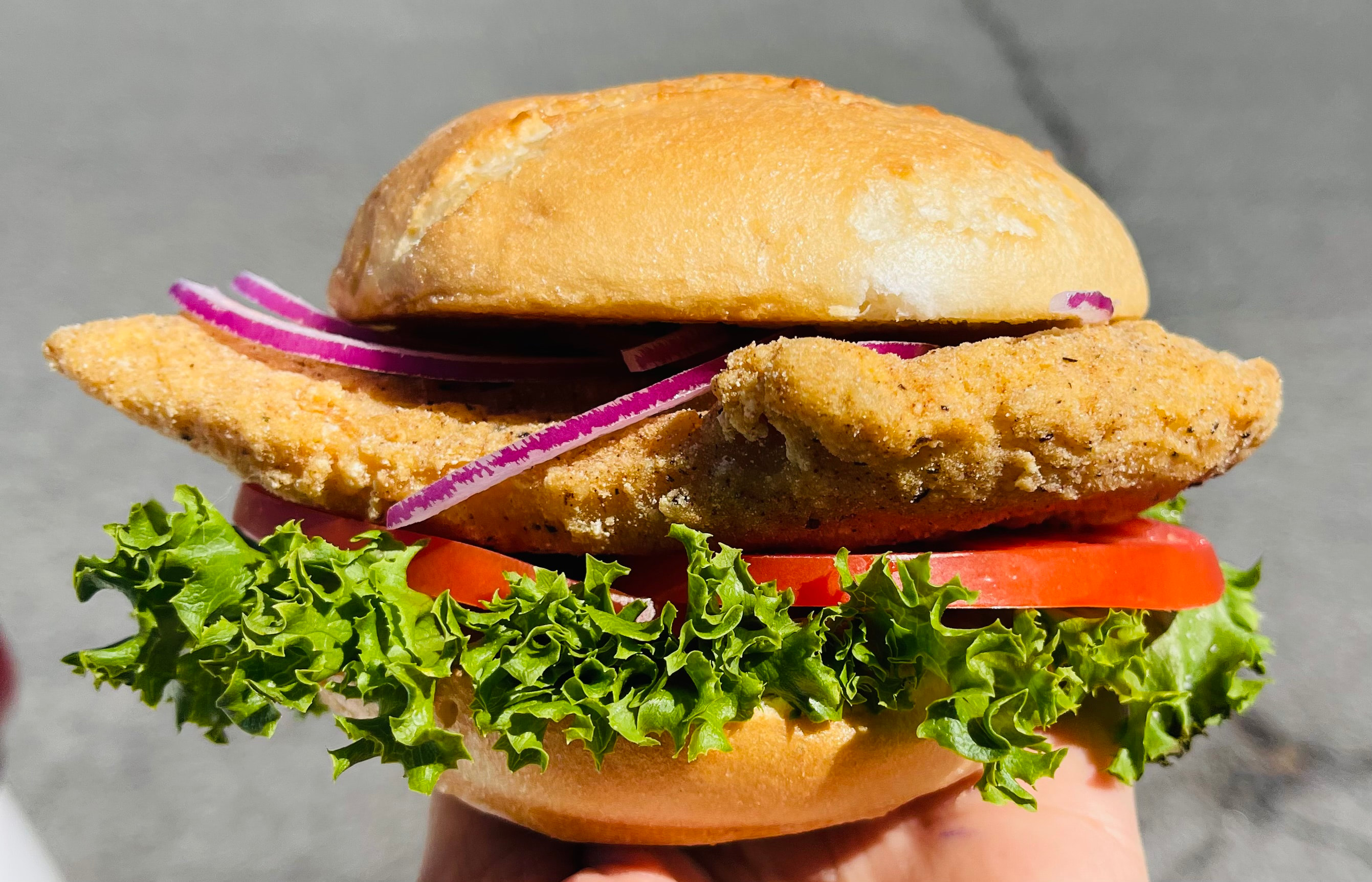 Gluten Free Crispy Chicken Sandwich.