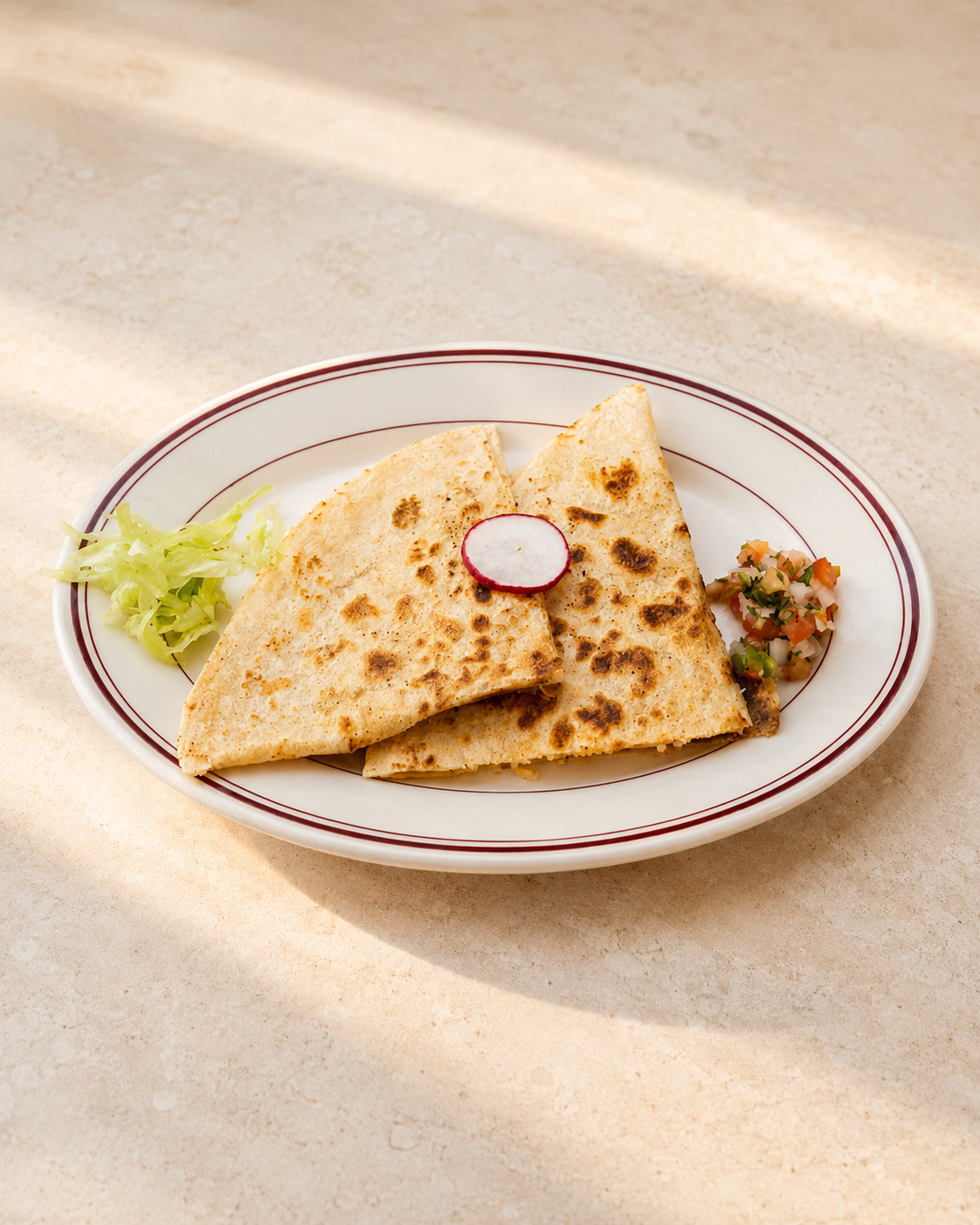 Chicken Tikka Quesadilla.