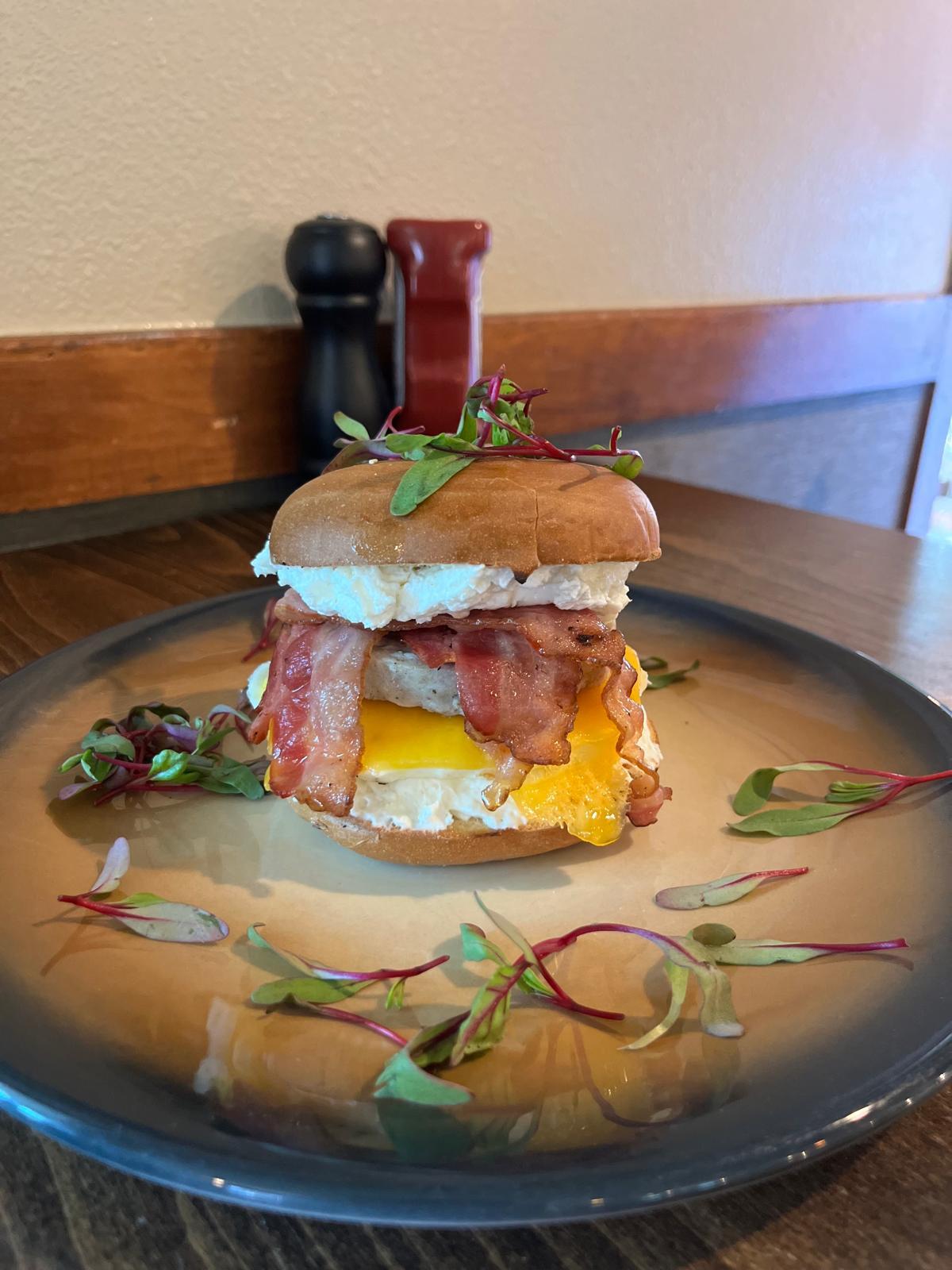 Breakfast Bagel Sandwich.