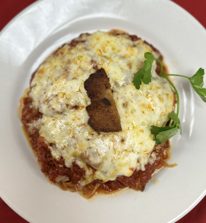 L-Eggplant Parmesan.