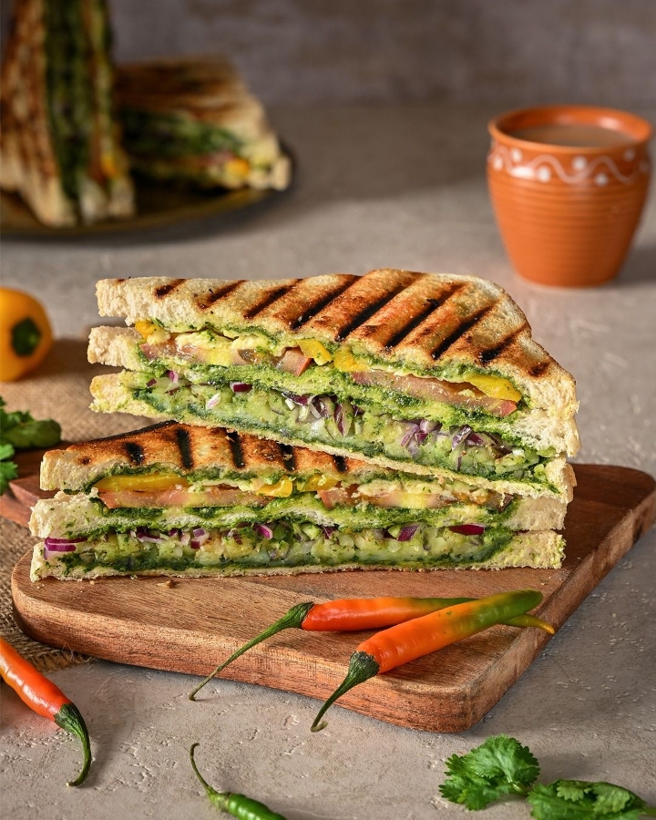 Desi Tadka Special Sandwich (3 Layers).