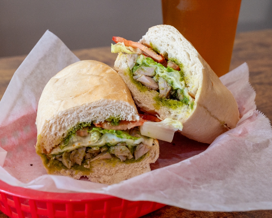 Chicken Pesto Sub.