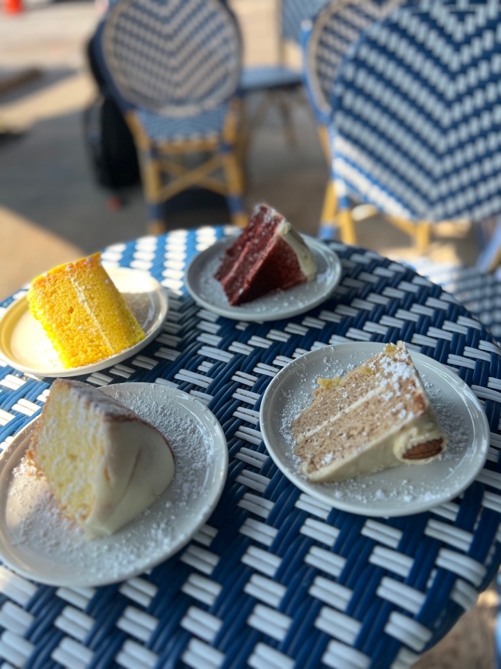 Lemon Layer Cake Slice.