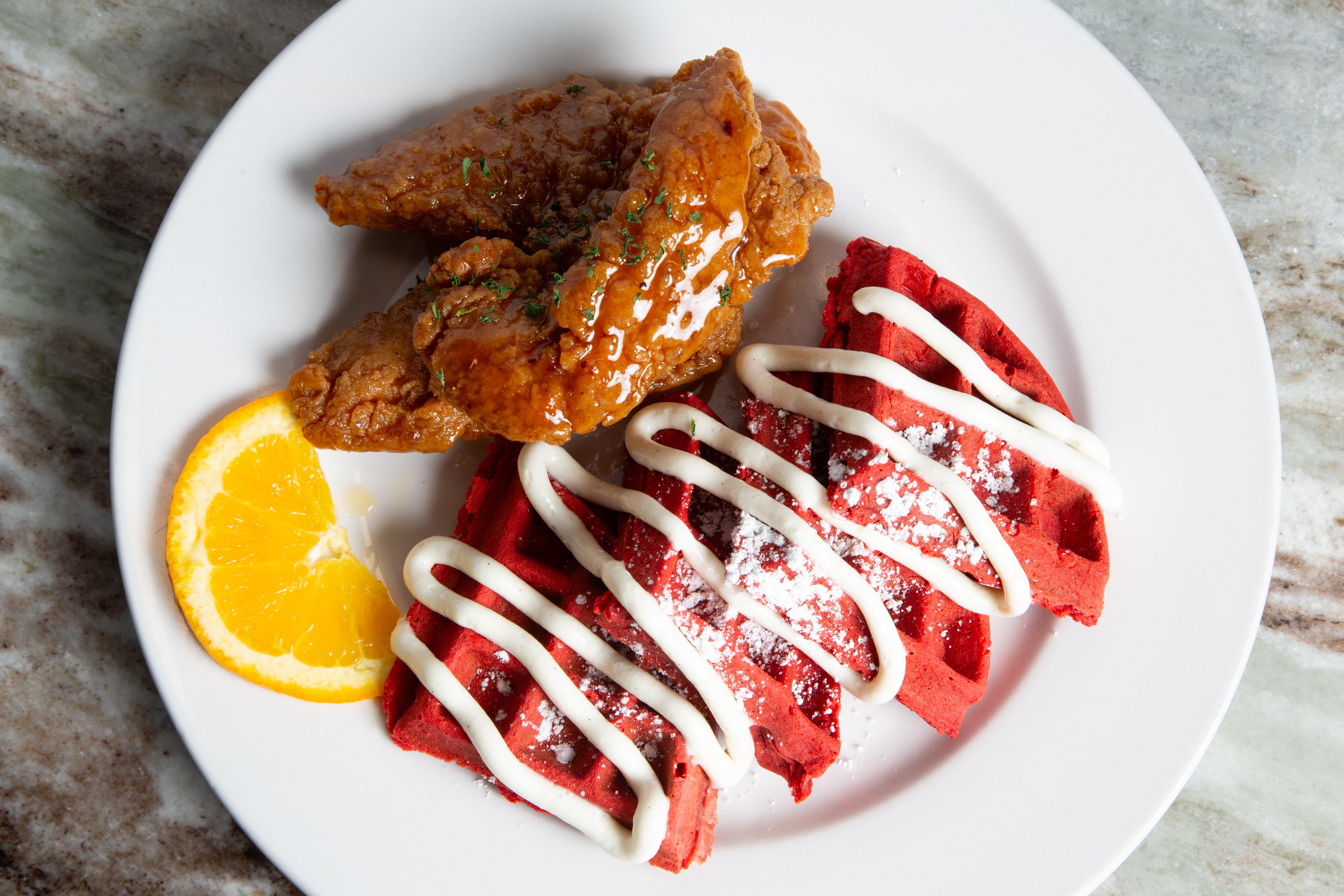 BJE Chicken and Waffles.