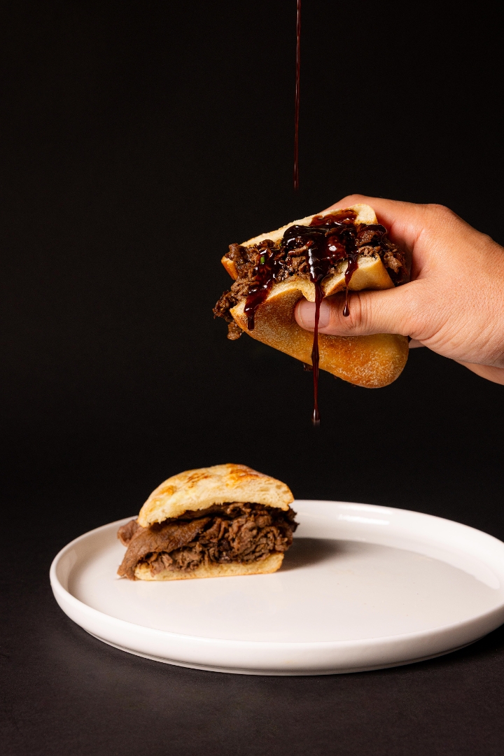Wagyu French Dip Sliders.