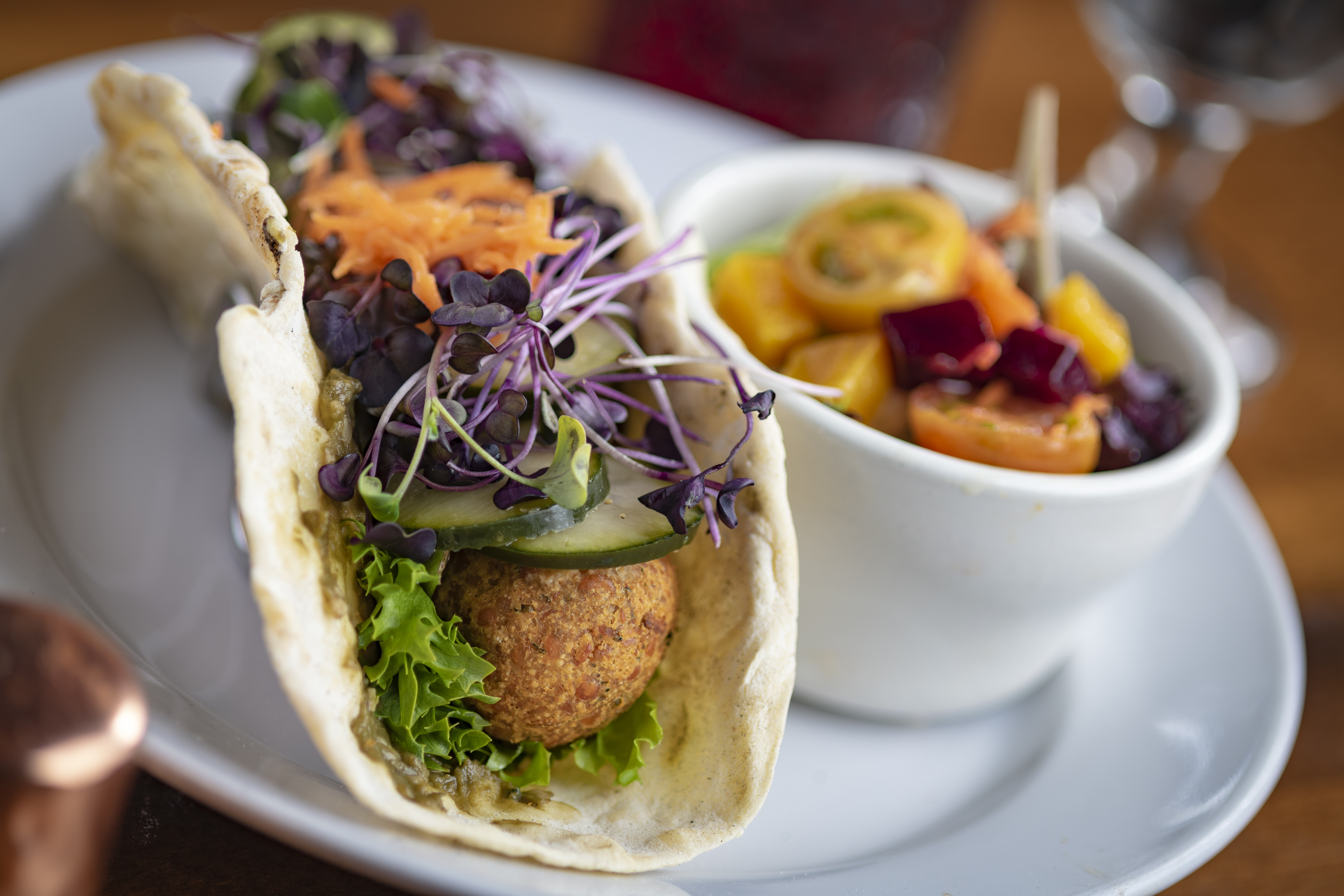 Vegan Red Lentil Falafel.