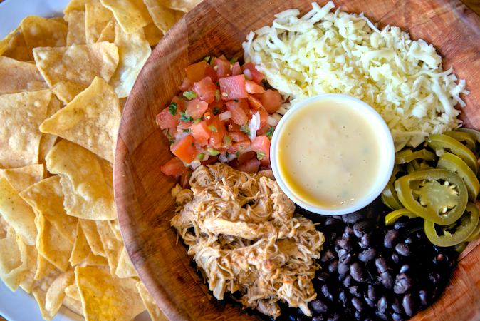 Shredded Chicken Nacho.
