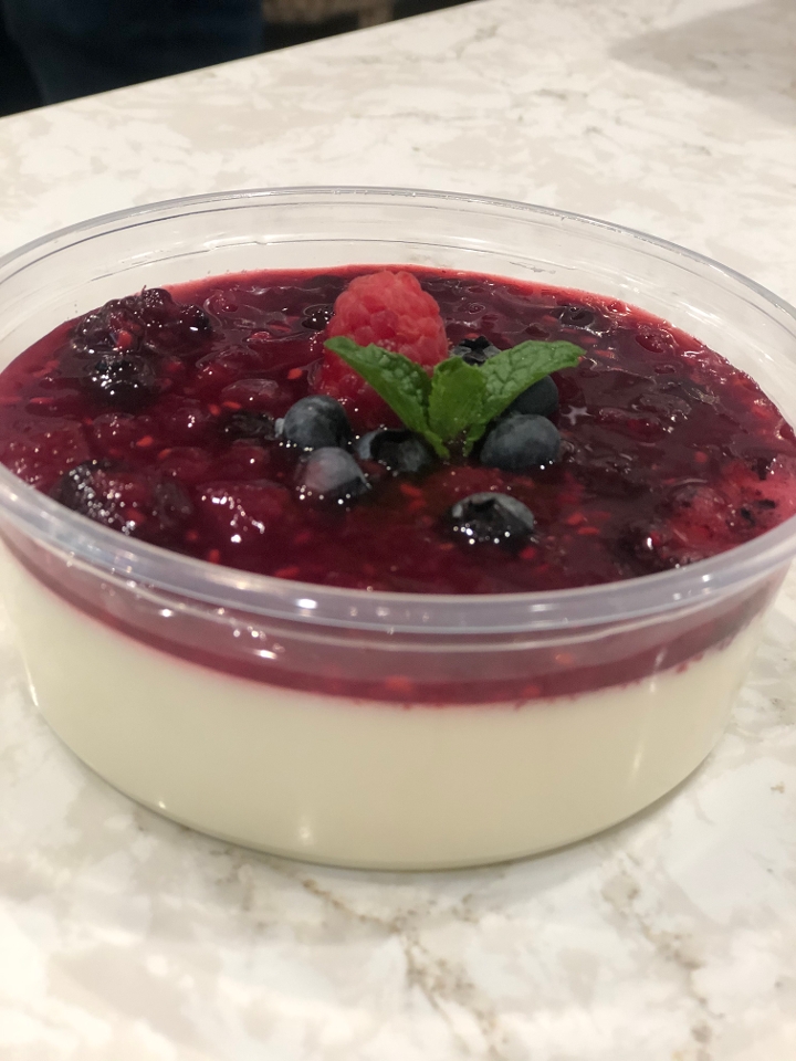 Berry's Panna Cotta.