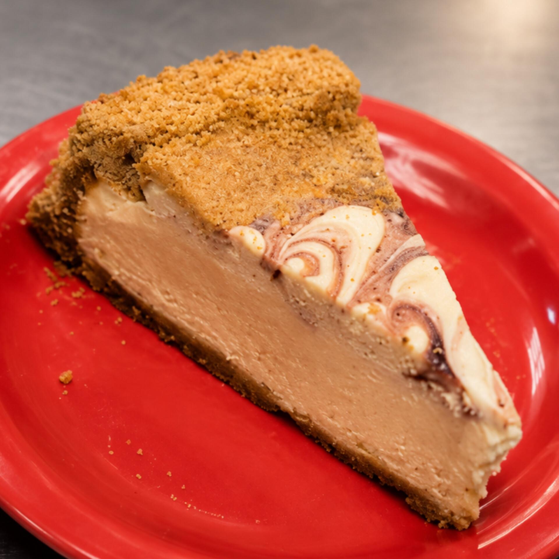 Strawberry Swirl Cheesecake.