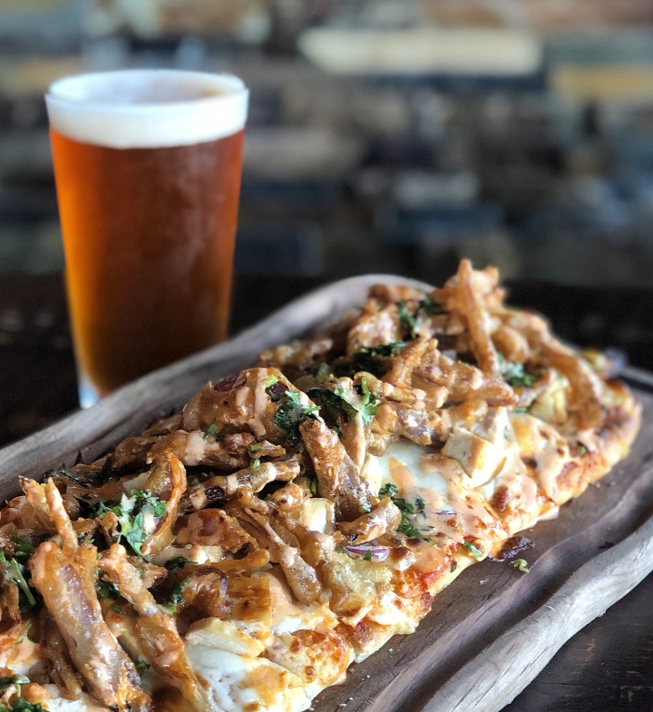 Buffalo Chicken Flatbread.