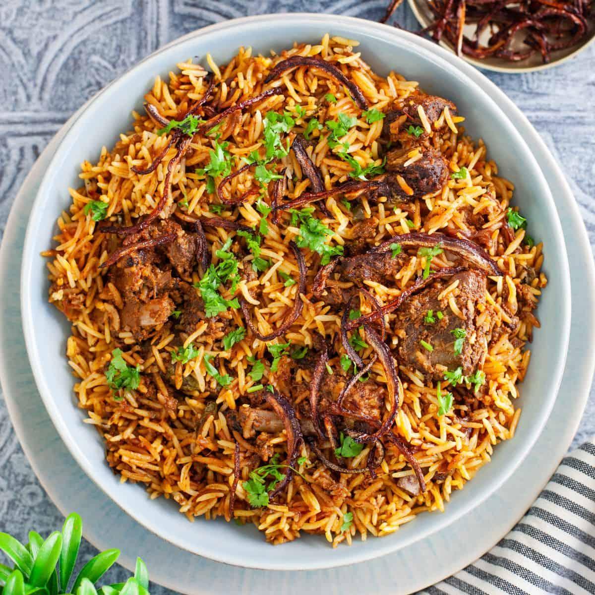 Lamb Biryani.