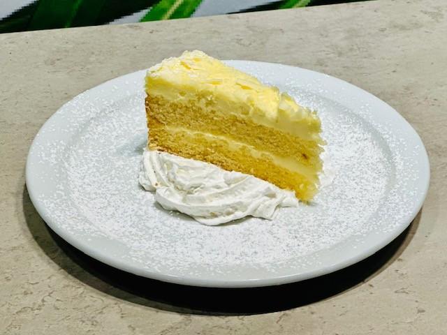Limoncello Cake Slice.
