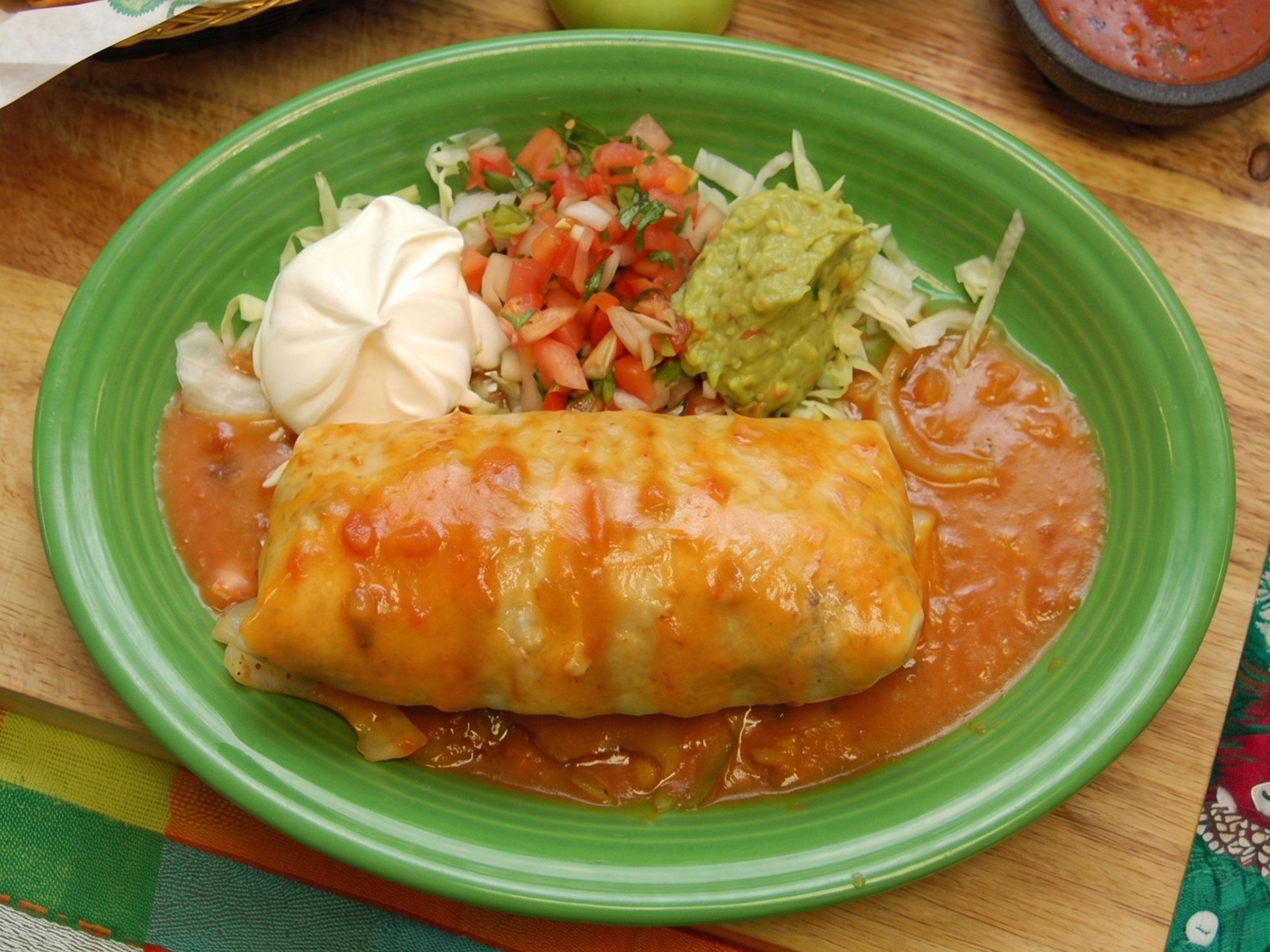 Chicken Fajita Burrito.