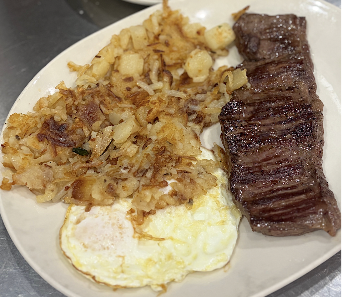 8oz. Strip Steak.