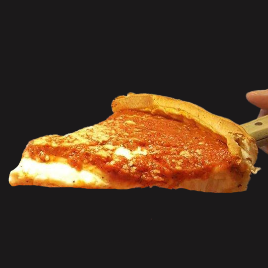 Stuffed Cheese Pizza Slice.