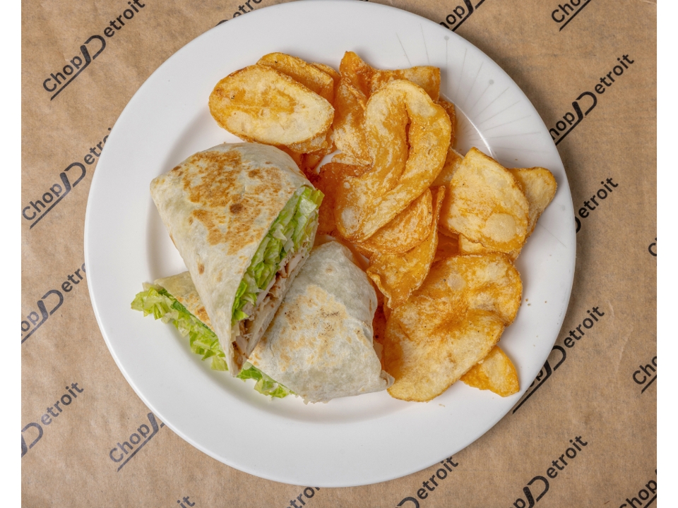 Chicken Caesar Salad or Wrap.