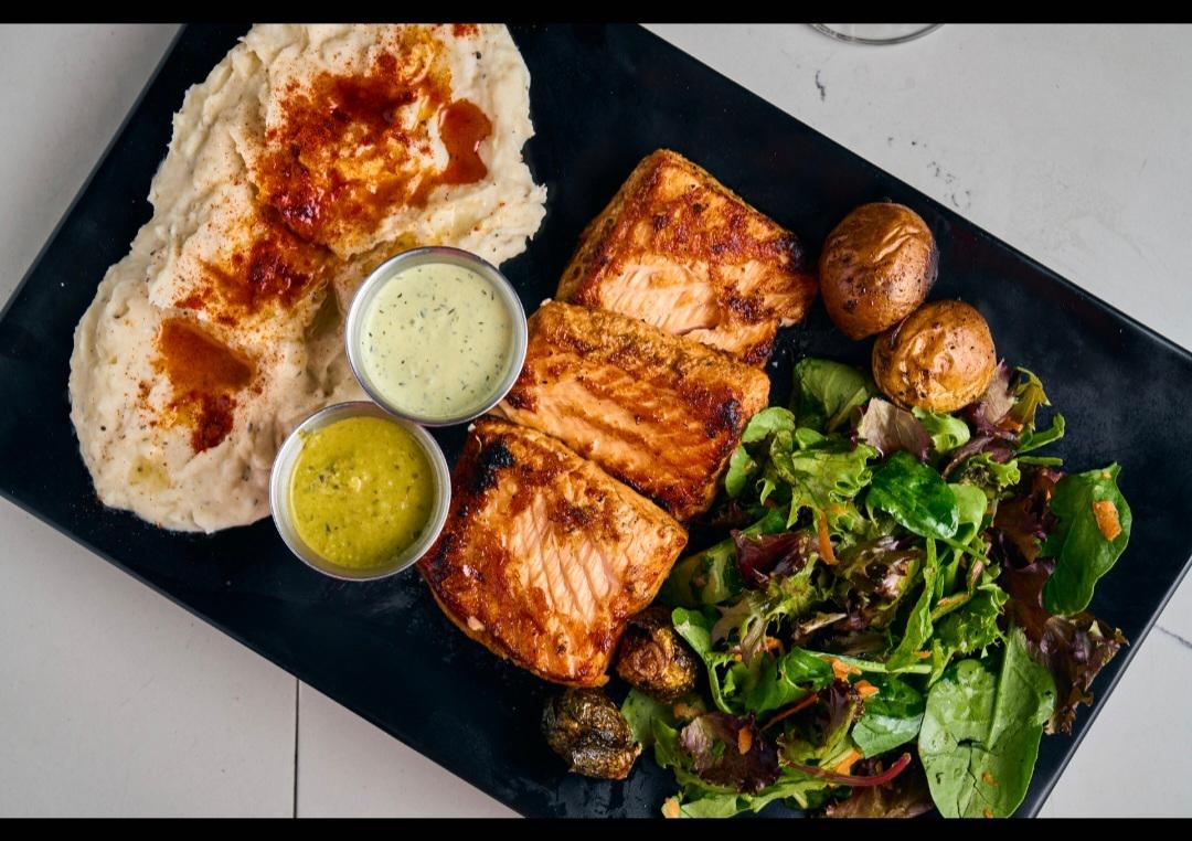 Grilled Salmon.