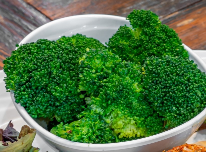 Steamed Broccoli.