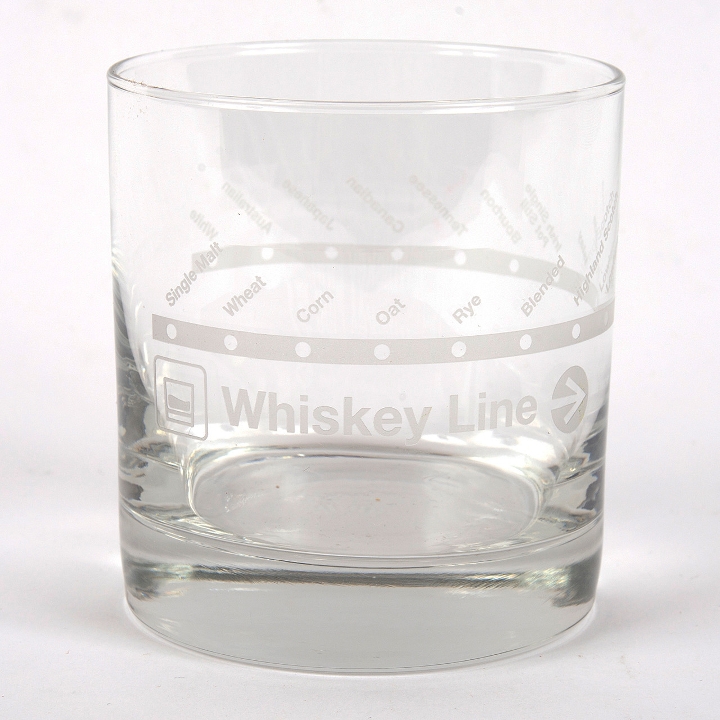 Whiskey Line Rocks Glass.