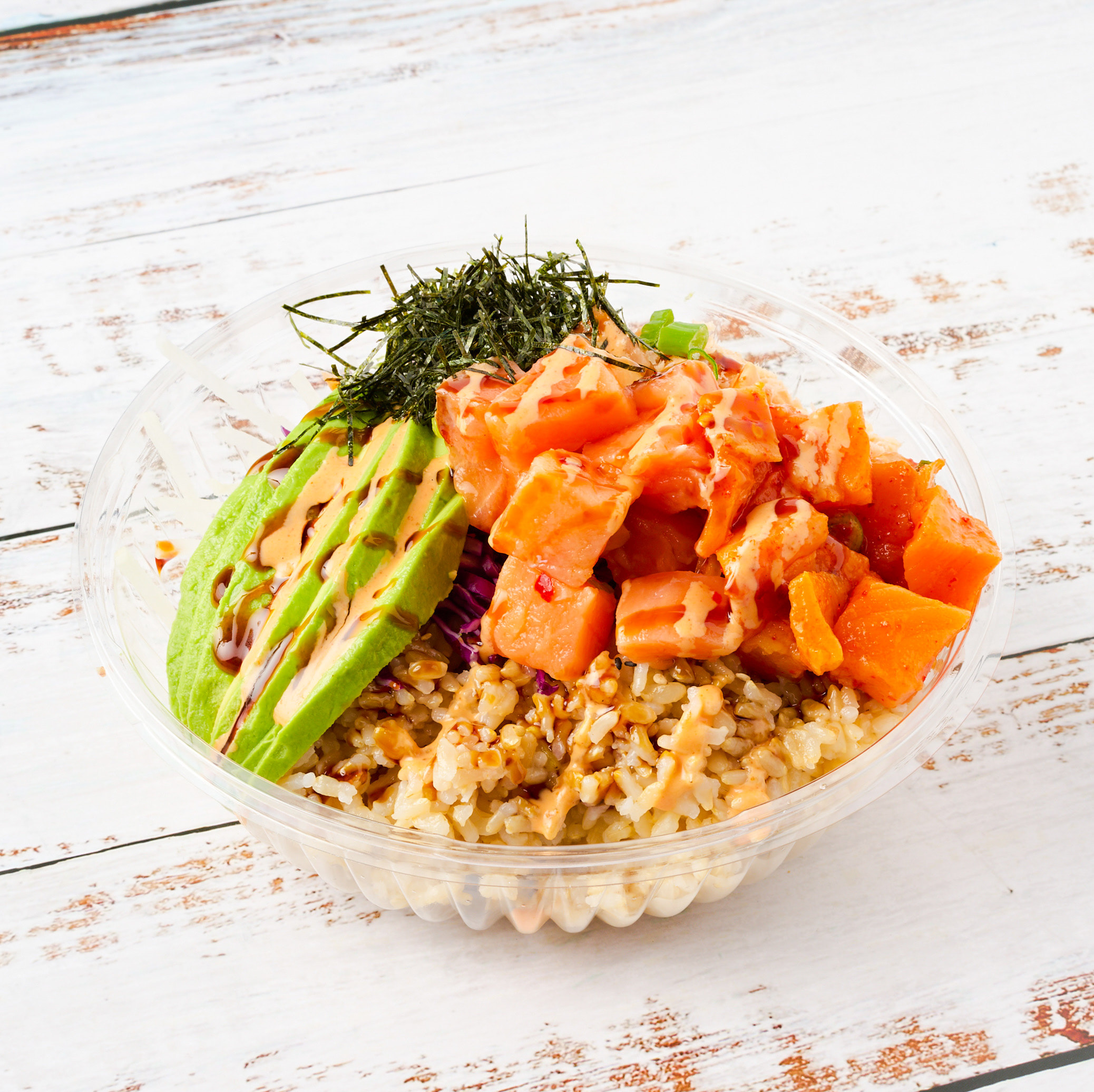Salmon Trio Bowl.