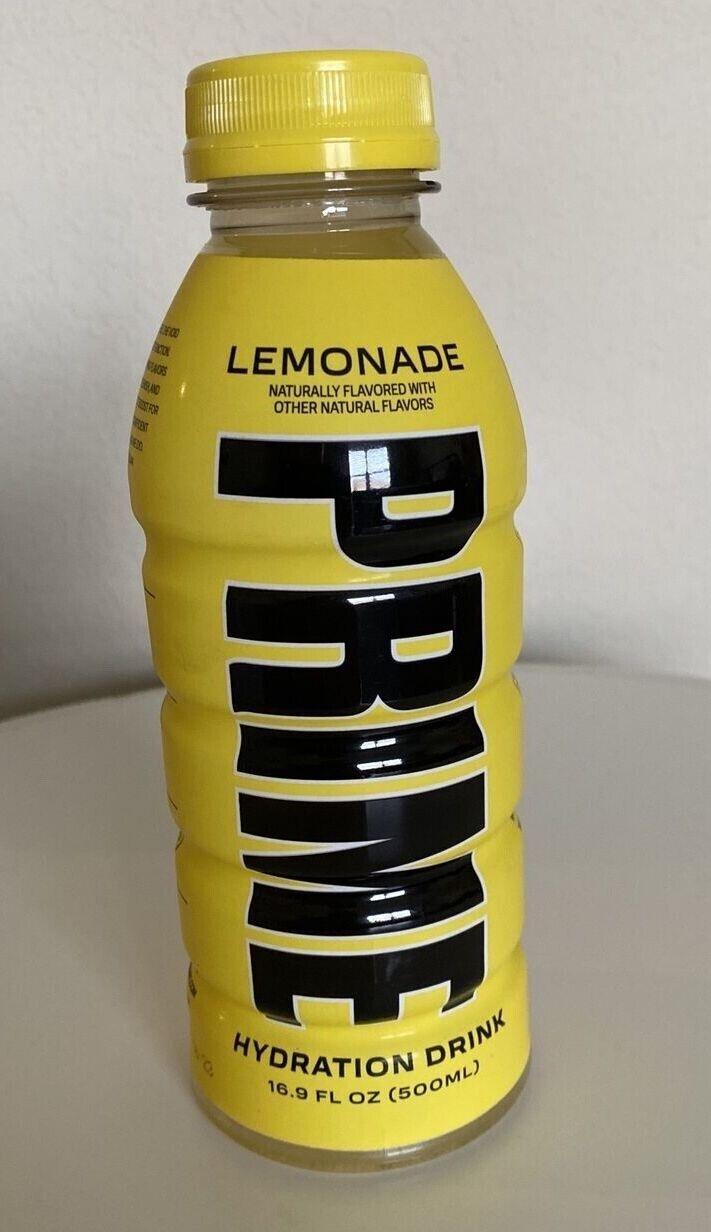Prime Hydration Lemonade KSI Logan Paul X2 Bottles.