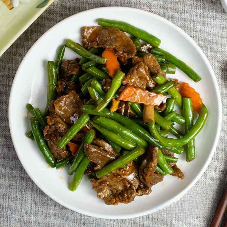 BF9. 四季豆牛肉/Beef with String Beans.