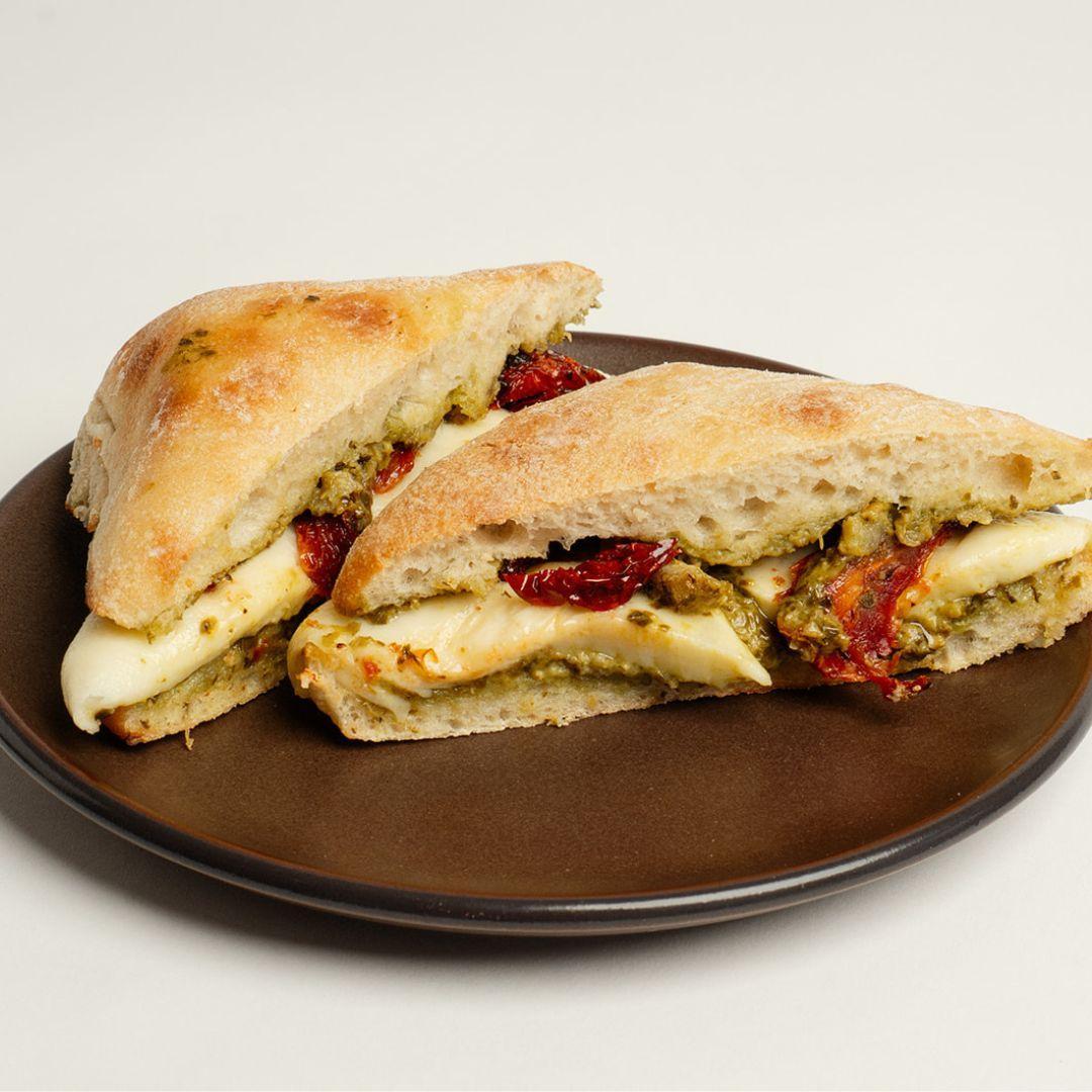 Toasted Caprese Sandwich.