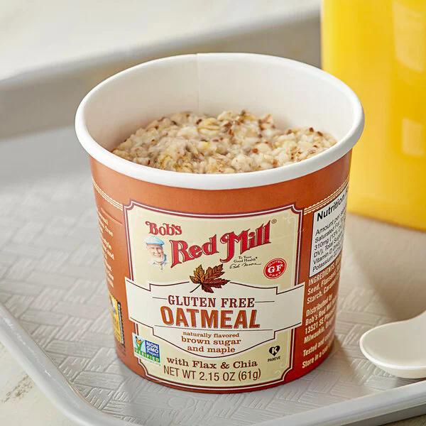Bob's Red Mill Oatmeal - Brown Sugar & Maple.