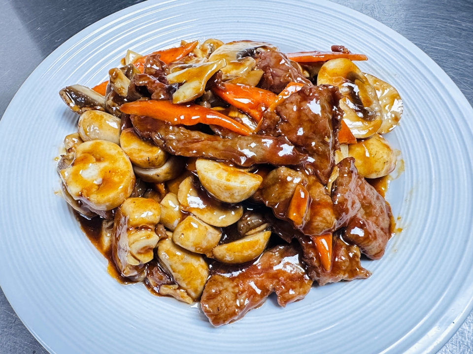 Beef with Mushroom.