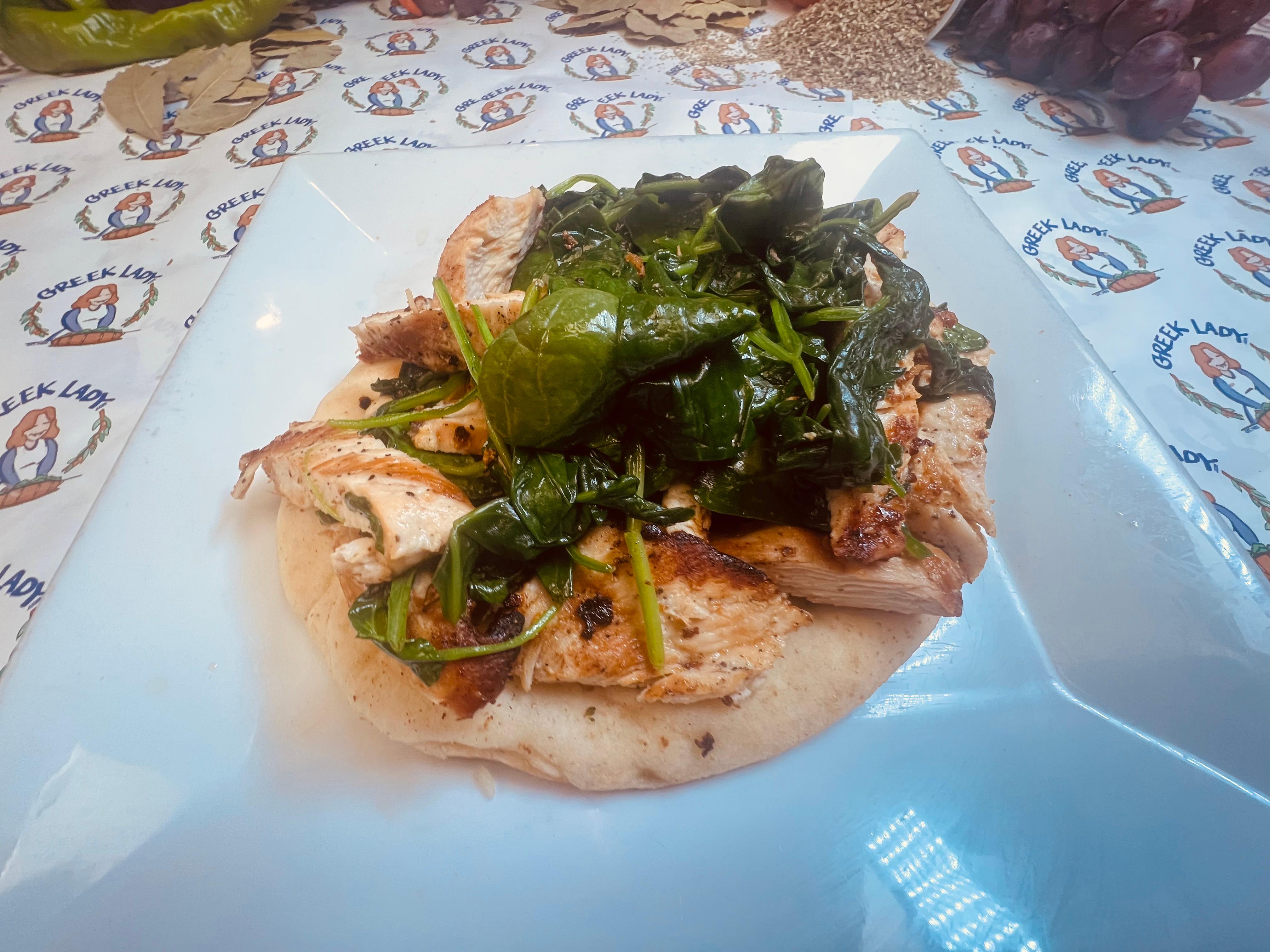 Grilled Chicken & Spinach.