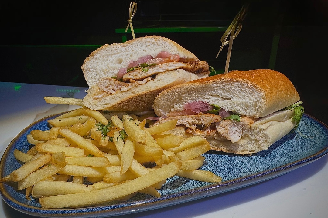 Pesto Grilled Chicken Hero.