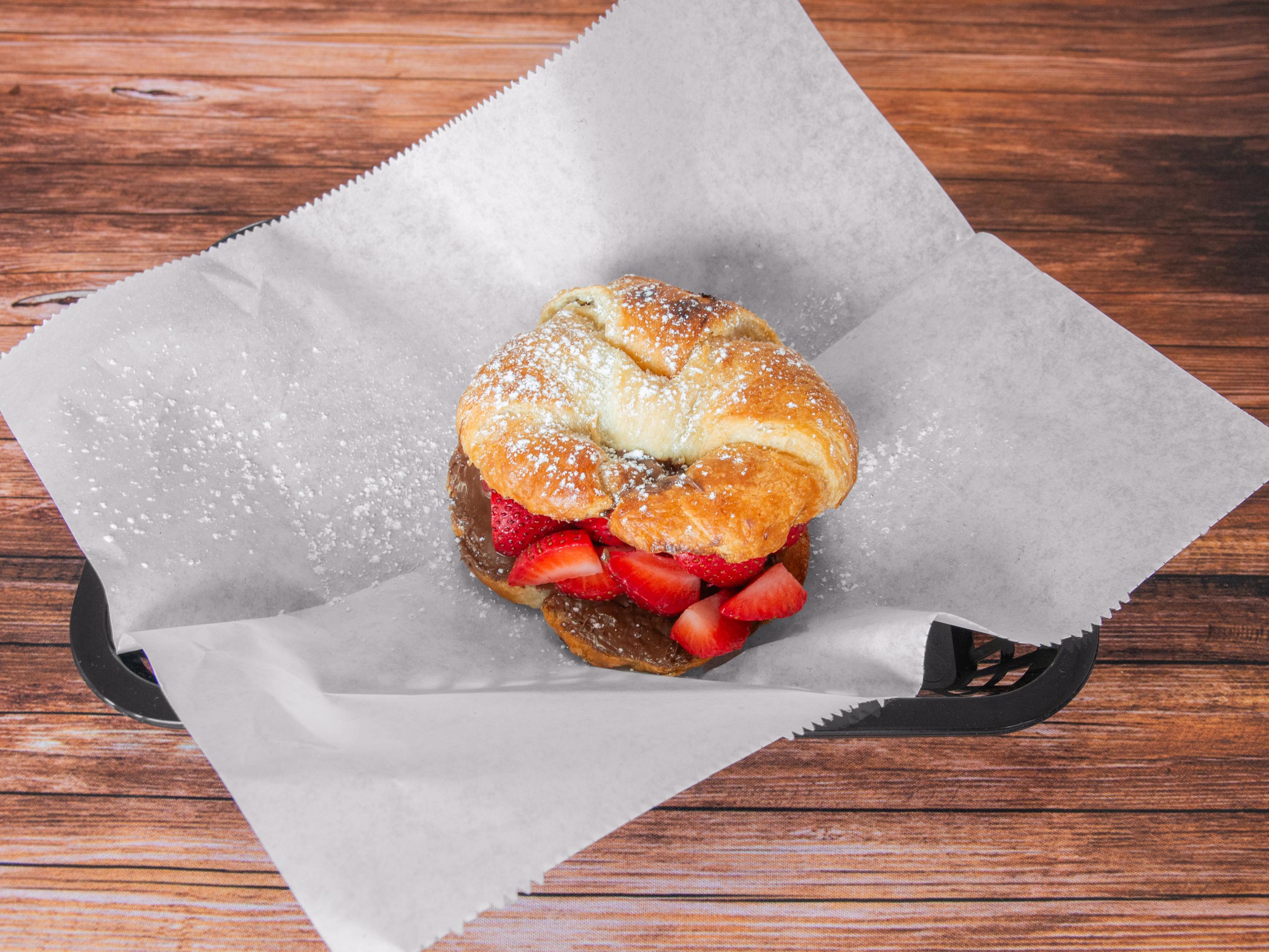 Nutella Croissant w/ Strawberries.
