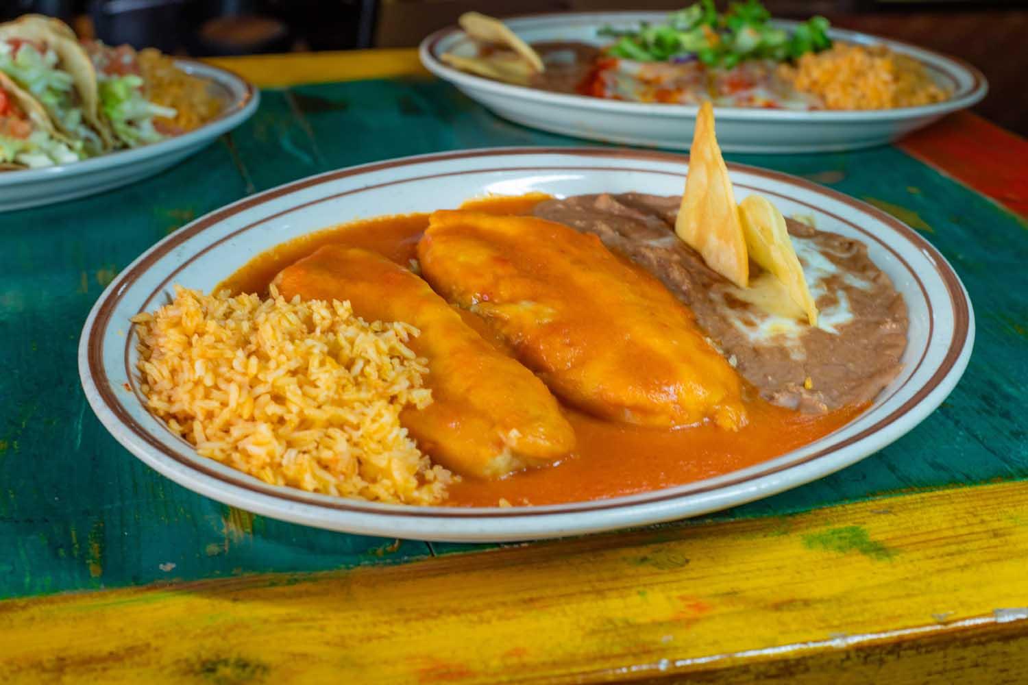 Cheese Chile Relleno Plate.