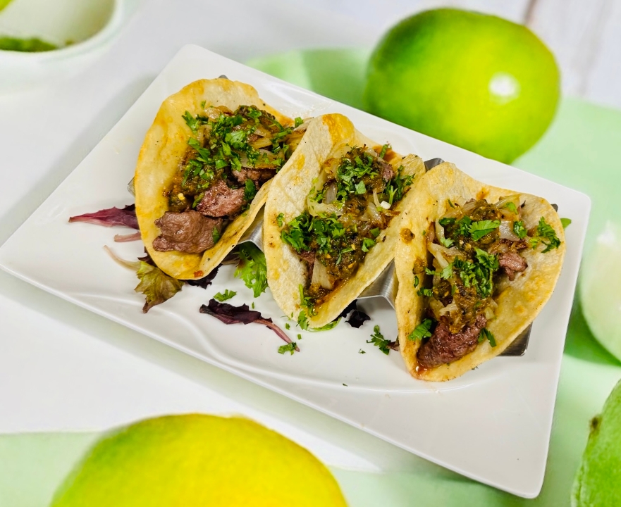 Street chicken tacos.